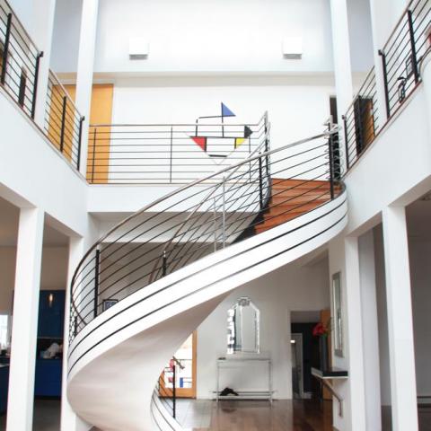 contemporary, kitchen, bathroom, staircase, suburban, 