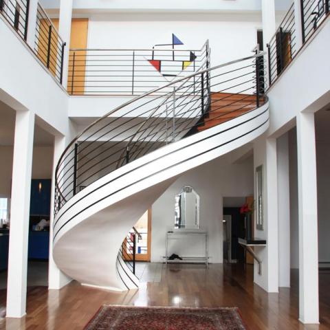 contemporary, kitchen, bathroom, staircase, suburban, 