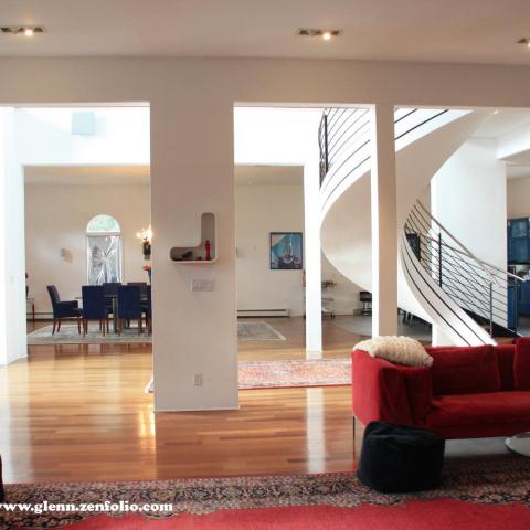 loft, townhouse, contemporary, staircase, kitchen, bathroom, 