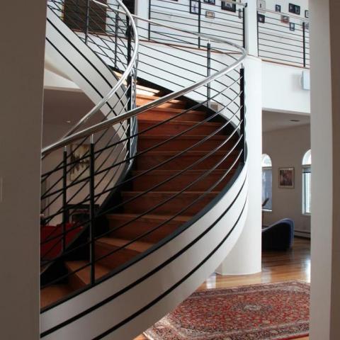 loft, townhouse, contemporary, staircase, kitchen, bathroom, 