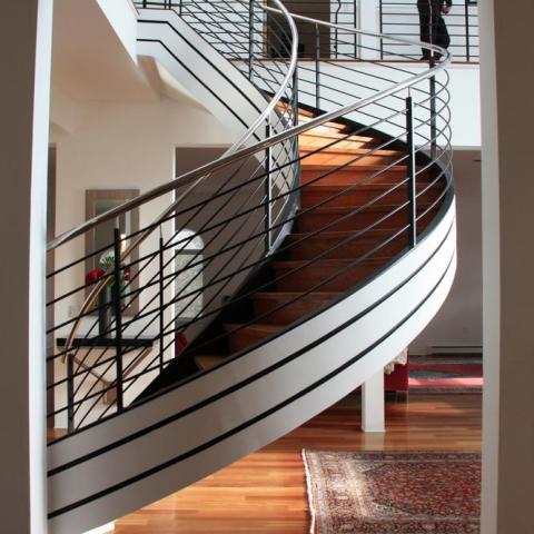 contemporary, kitchen, bathroom, staircase, suburban, 