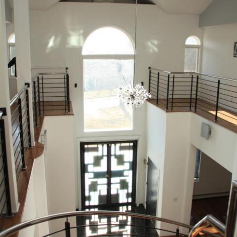 contemporary, kitchen, bathroom, staircase, suburban, 