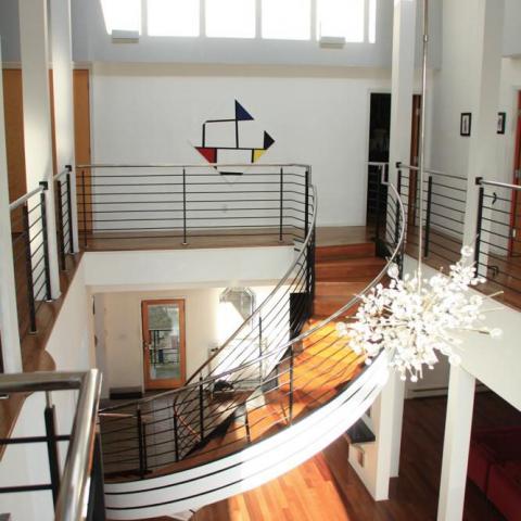 loft, townhouse, contemporary, staircase, kitchen, bathroom, 