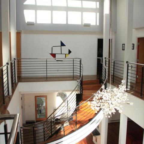 loft, townhouse, contemporary, staircase, kitchen, bathroom, 