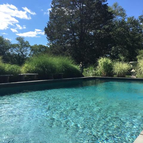 pool, patio, stone, fireplace, rustic, 