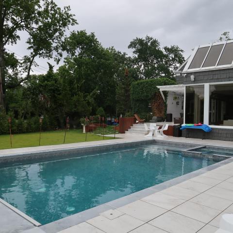 pool, kitchen, suburban, contemporary, patio, 