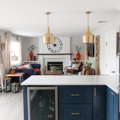 contemporary, suburban, kitchen, garden, 