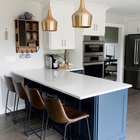 contemporary, suburban, kitchen, garden, 