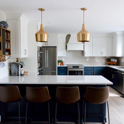 contemporary, suburban, kitchen, garden, 