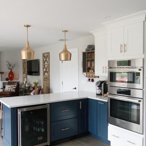 contemporary, suburban, kitchen, garden, 