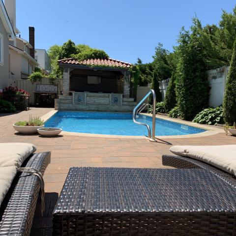 contemporary, pool, bathroom, kitchen, staircase, 