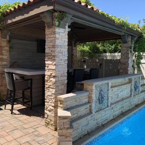 contemporary, pool, bathroom, kitchen, staircase, 