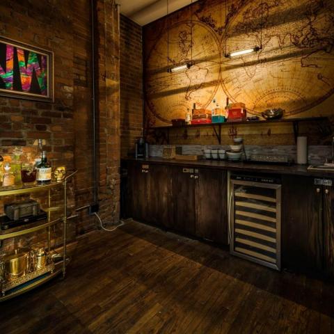 loft, bohemian, eclectic, funky, bar, 