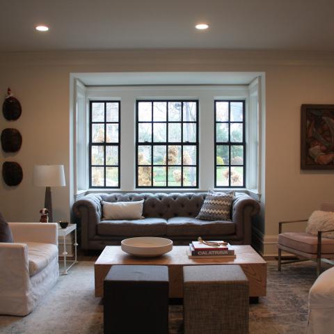 suburban, contemporary, white, light, kitchen, 