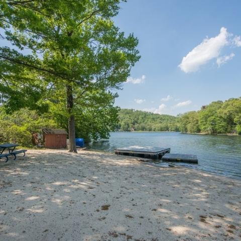 log house, rustic, contemporary, water, deck, dock, 