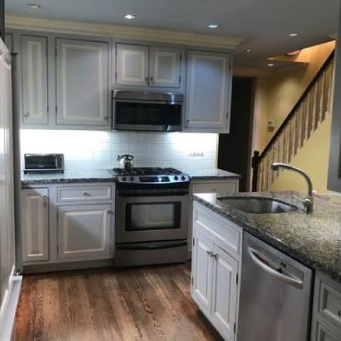 townhouse, traditional, library, 