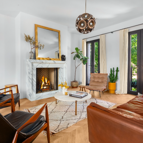 modern, contemporary, fireplace, kitchen, bathroom, garden, staircase, 