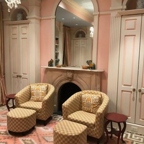 townhouse, traditional, library, 