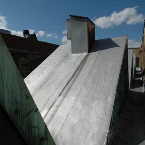 industrial, studio, light, textures, textured walls, glass, rooftop, 