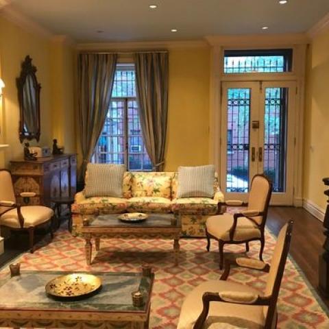 townhouse, traditional, library, 