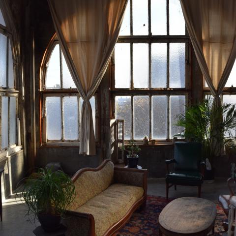 industrial, warehouse, loft, gritty, distressed, rooftop, 