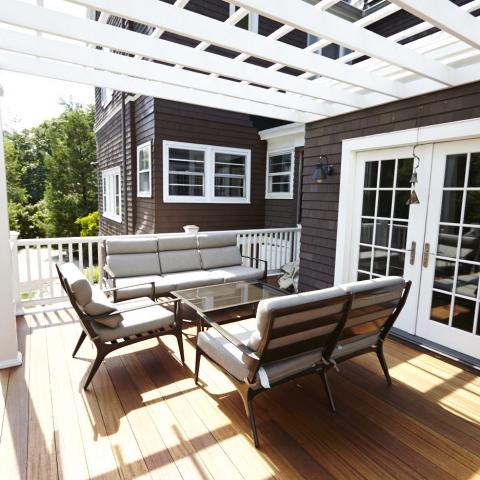 suburban, deck, kitchen, 