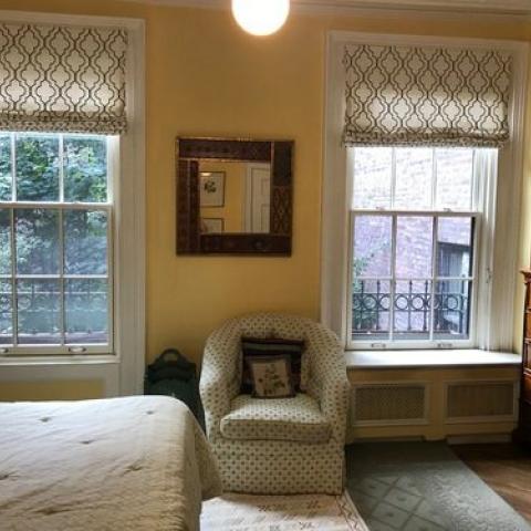 townhouse, traditional, library, 