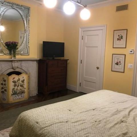 townhouse, traditional, library, 