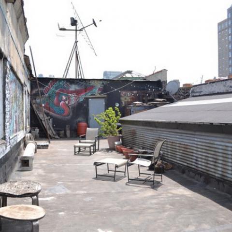 industrial, warehouse, loft, gritty, distressed, rooftop, 