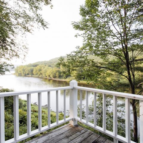 cabin, water, funky, wooded, wood, country, deck, 