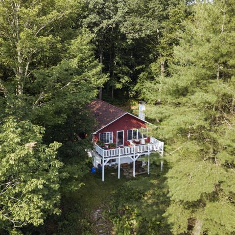 cabin, water, funky, wooded, wood, country, deck, 