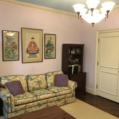 townhouse, traditional, library, 