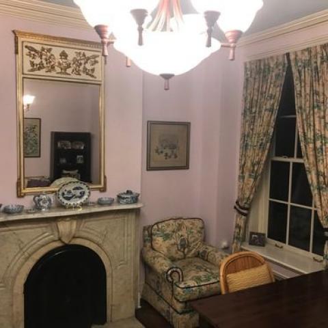 townhouse, traditional, library, 