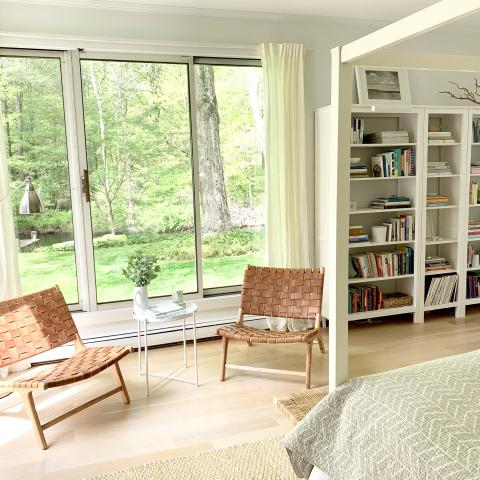 contemporary, traditional, white, light, airy, deck, stone, porch, 