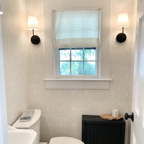 contemporary, traditional, white, light, airy, deck, stone, porch, 