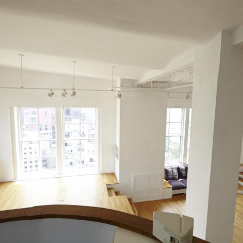 contemporary, loft, light, white, airy, terrace, city view, 