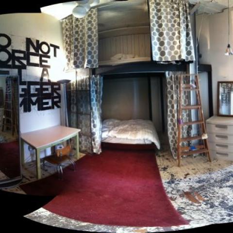 bohemian, funky, eclectic, rooftop, 