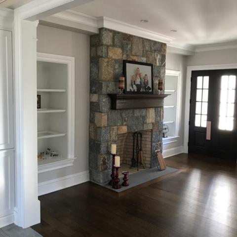 suburban, contemporary, kitchen, staircase, bathroom, 