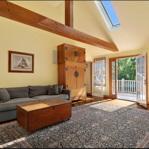 Hamptons, contemporary, pool, tennis, gym, 