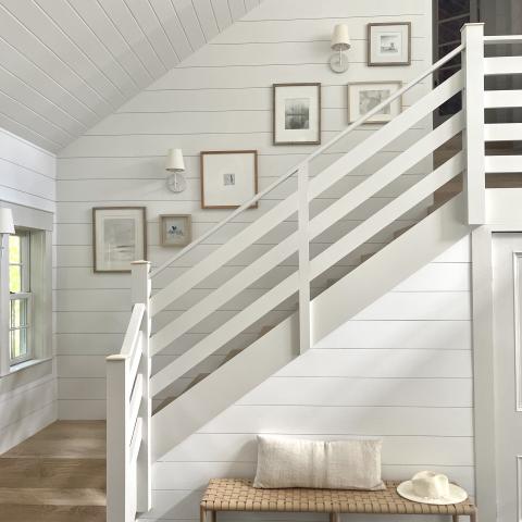 contemporary, traditional, white, light, airy, deck, stone, porch, 