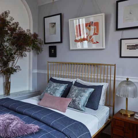 townhouse, colorful, funky, fireplace, kitchen, 