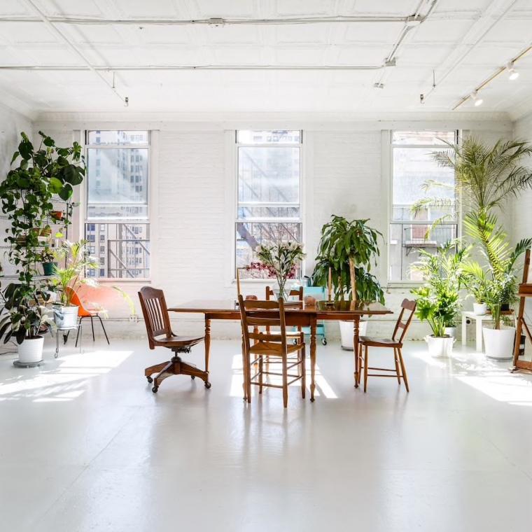 loft, light, airy, white, rooftop, 