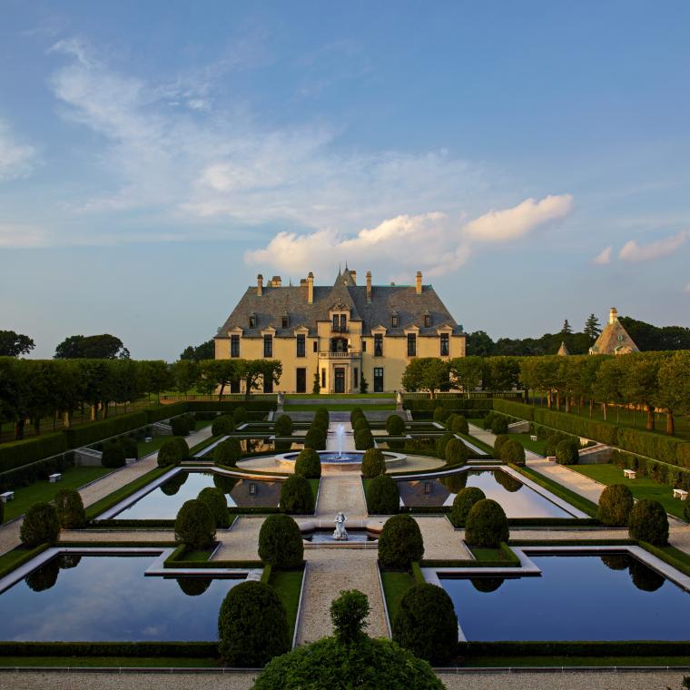 castle, ornate, pool, garden, upscale, mansion, 
