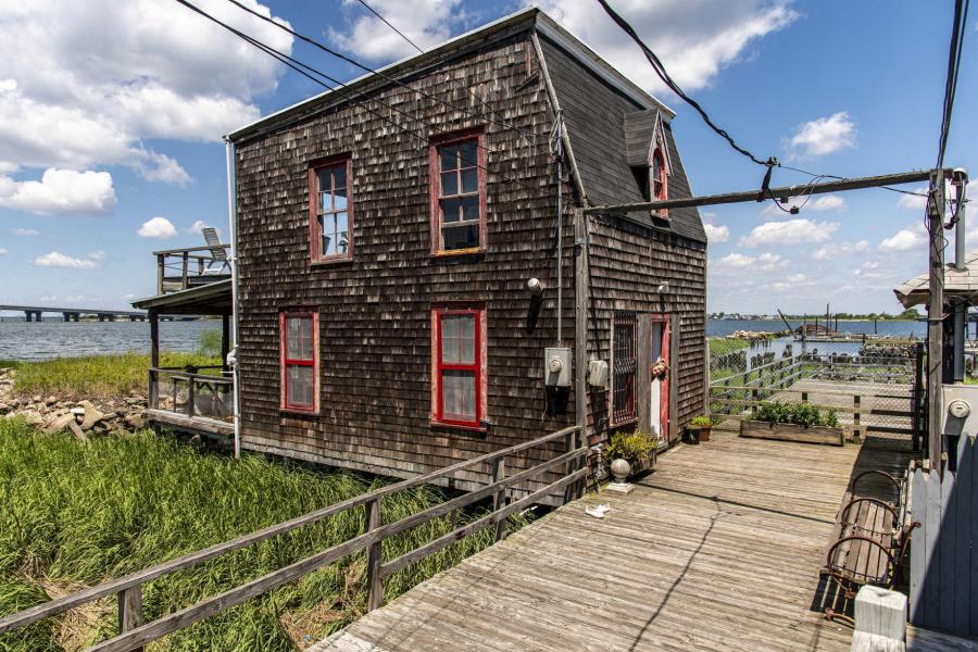 distressed, funky, bohemian, deck, water, beach, dock, colorful, 