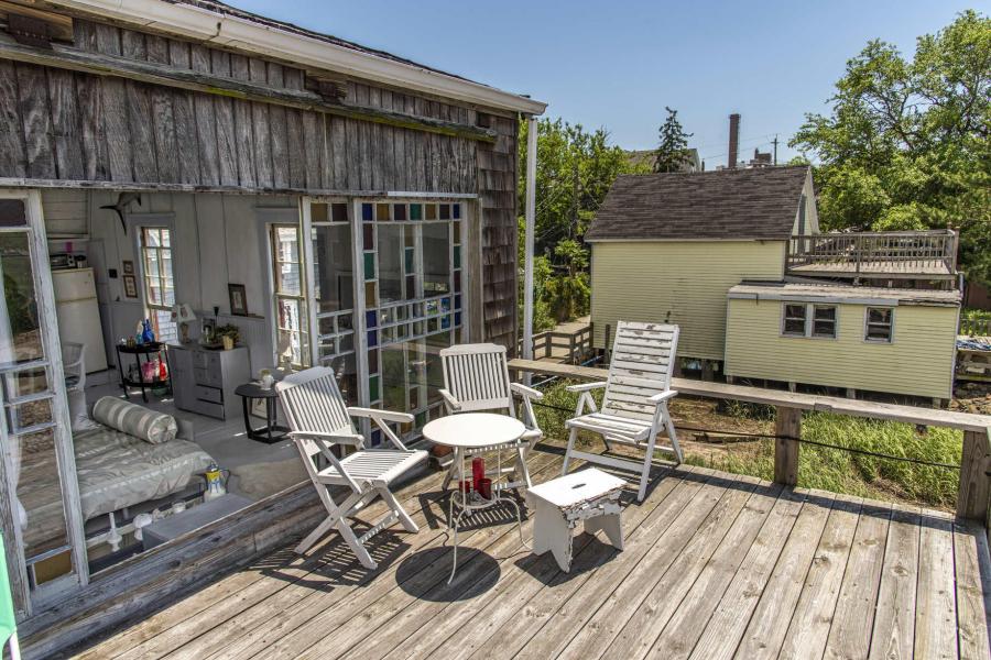 distressed, funky, bohemian, deck, water, beach, dock, colorful, 