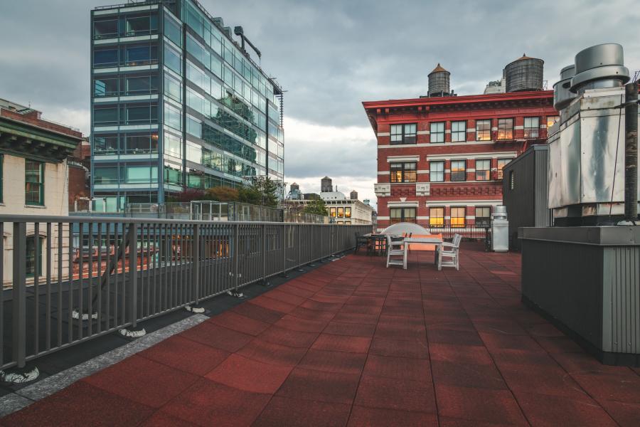 loft, apartment, kitchen, light, bathroom, rooftop, city view, 