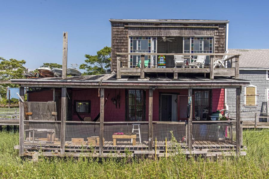 distressed, funky, bohemian, deck, water, beach, dock, colorful, 