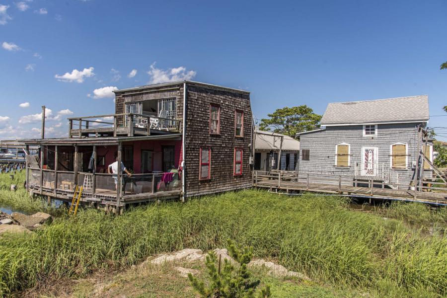 distressed, funky, bohemian, deck, water, beach, dock, colorful, 