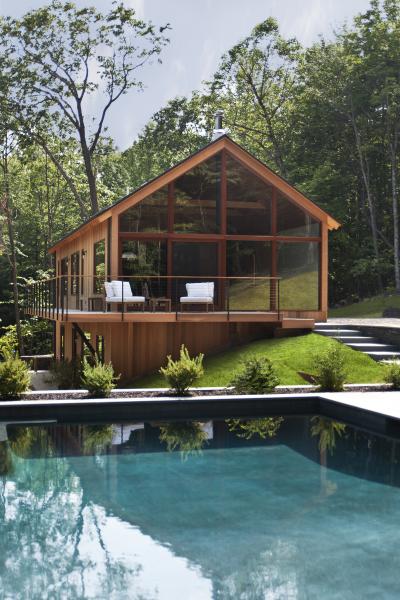 modern, contemporary, pool, wood, rustic, 