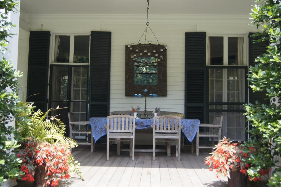 suburban, sunroom, garden, 